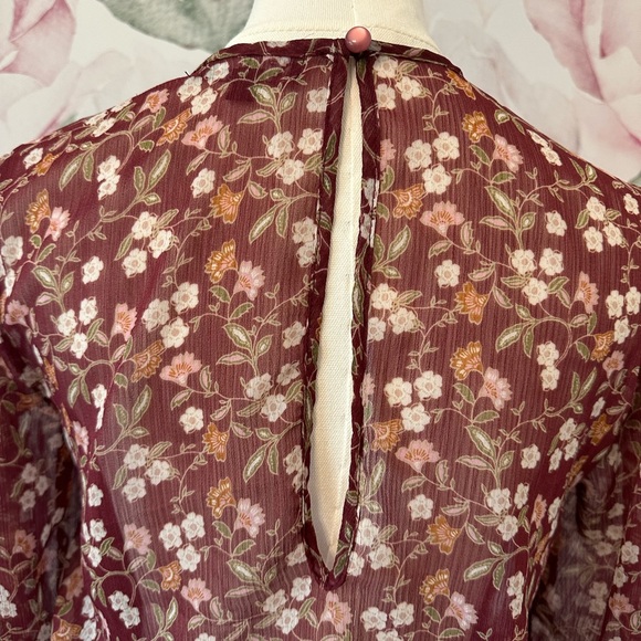 Floral Fall dress— size Medium - Picture 6 of 9